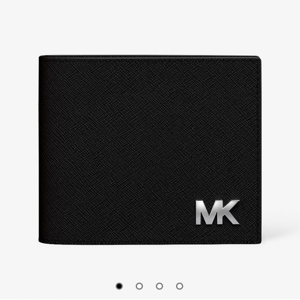 MICHAEL KORS Cooper Saffiano Leather Billfold Wallet With Passcase